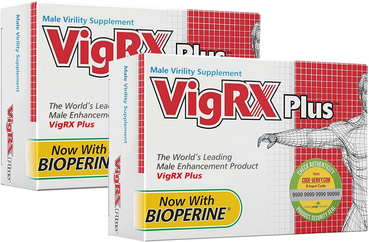 VigRX Plus male virility tablets, two-box bottle, support daily vitality and stamina