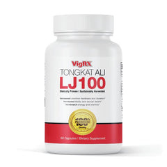 VigRX Tongkat Ali LJ100 bottle for daily energy and focus