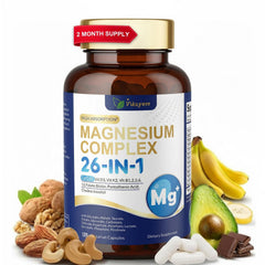 Vikaywoo bottle pouring magnesium capsules suggests easy daily use