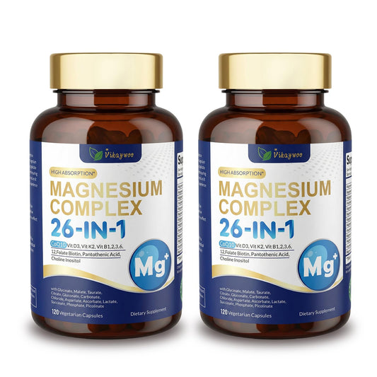 Vikaywoo Magnesium 26-forms bottle promotes daily energy support
