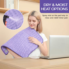 Vilicert heating pad showing auto-off safety feature