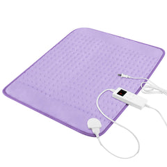 Vilicert heating pad over back and cramps with adjustable warmth for targeted relief