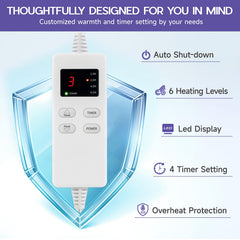 Vilicert heating pad with moist heat option for deeper warmth