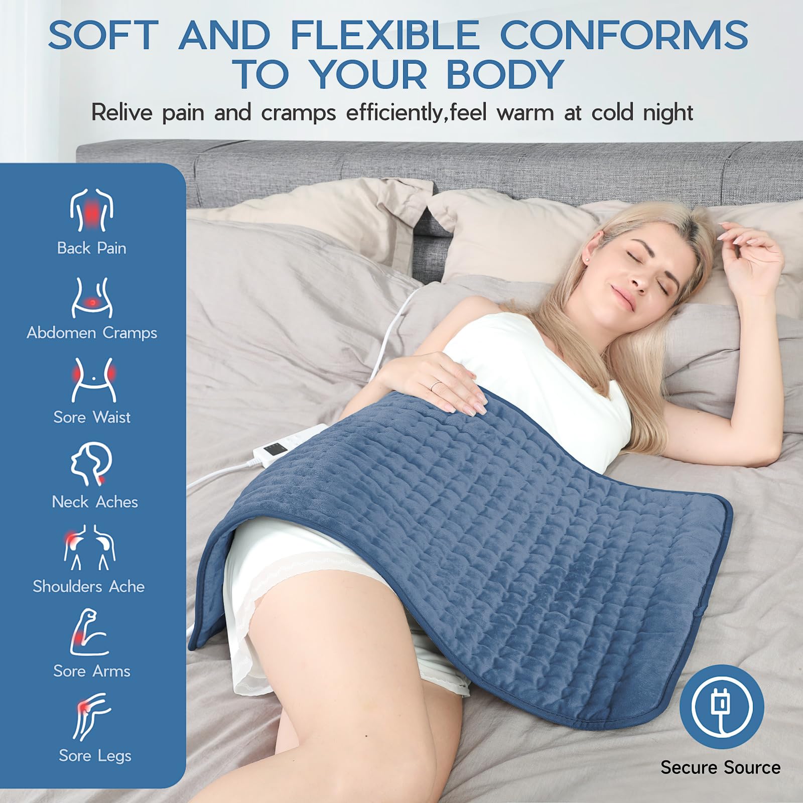 Vilicert soft fabric close-up highlights skin-friendly warmth and plush feel.