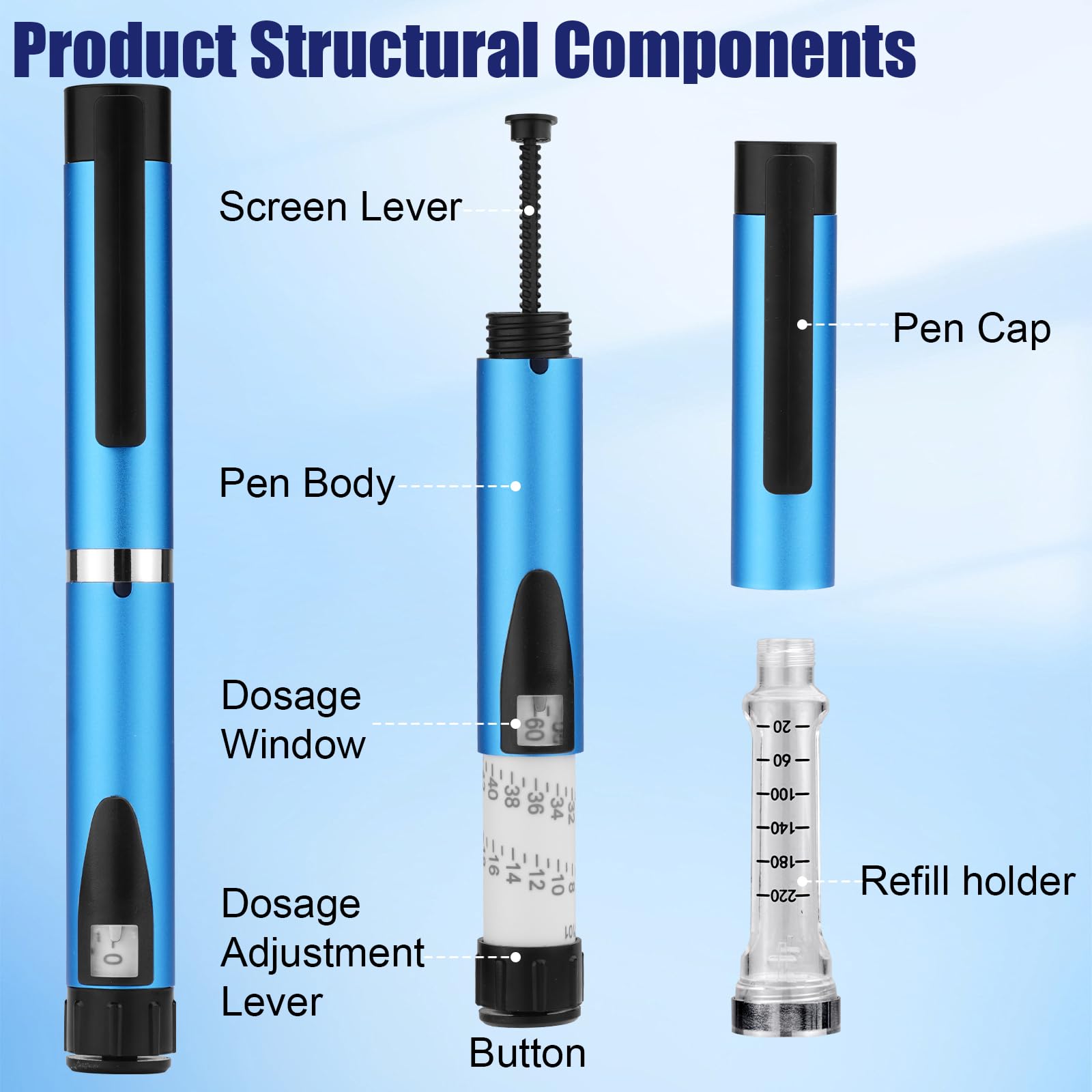 VILKTDD metal portable storage case keeps the injector safe during home or travel.