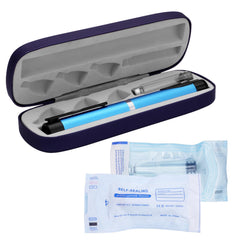 VILKTDD Personal Reusable Pen Injector blue with clear display for precise dosing.