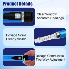 VILKTDD two 3ml cartridges with 8-13mm stopper ensure smooth, accurate cartridge swaps.