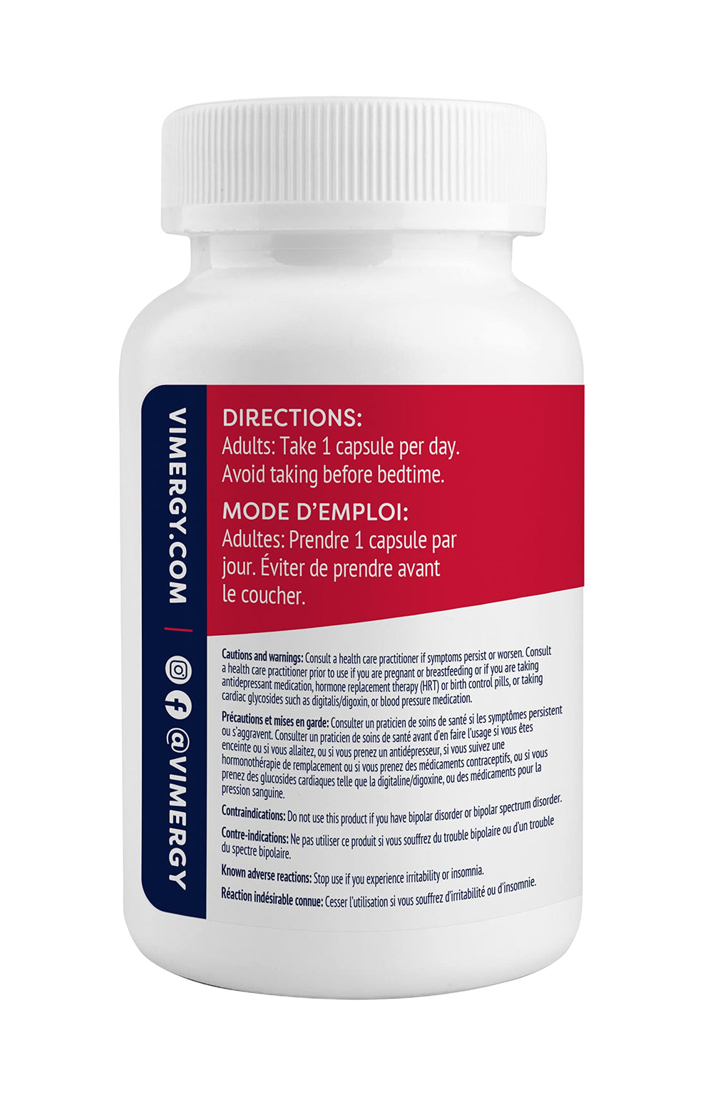 Ingredient label highlights non-GMO, gluten-free, kosher, soy-free, corn-free, vegan.