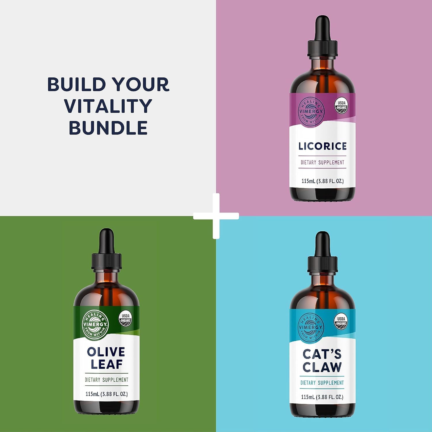 Vimergy Cats Claw Liquid blended into a smoothie for versatile wellness