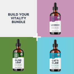 Vimergy Cats Claw Liquid blended into a smoothie for versatile wellness