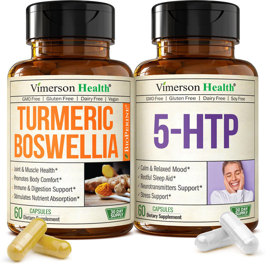 Vimerson Health Boswellia Turmeric capsules closeup for joint mobility support