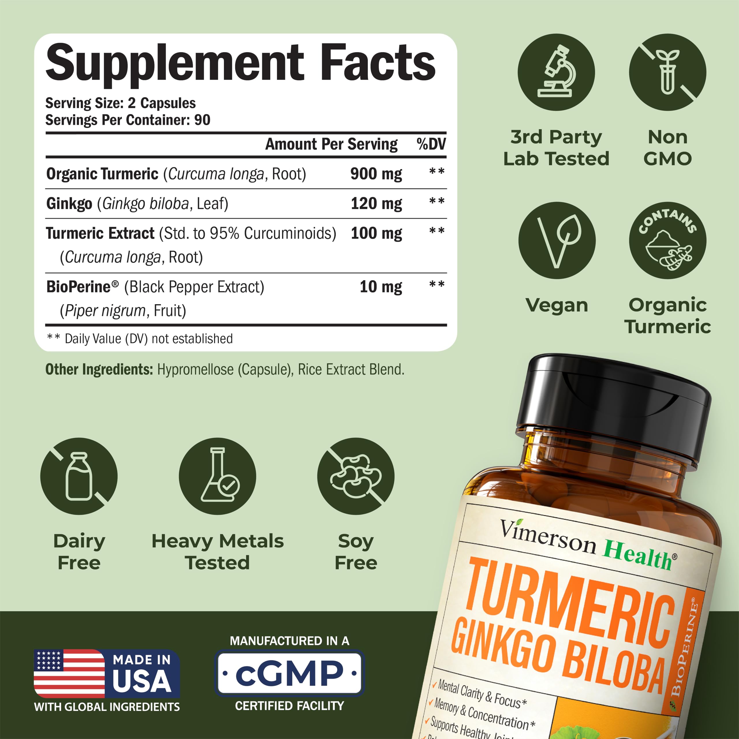 Bottle label detail conveys USA-made quality and safety standards.