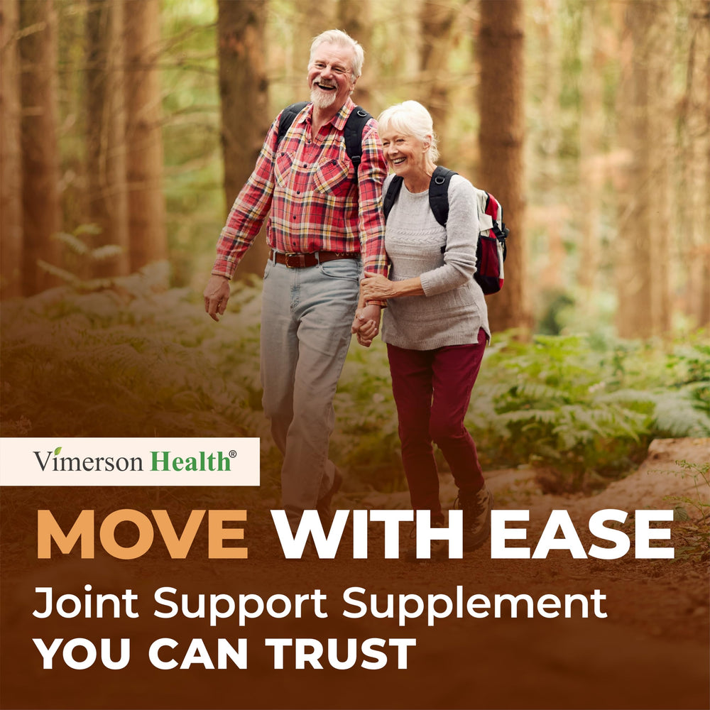 Vimerson Health daily-joint-support-pills close-up highlights simple two-capsule routine.