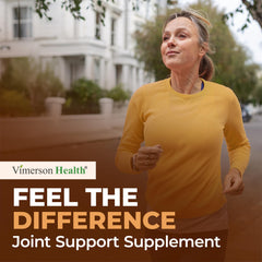 Vimerson Health capsules with water for easy daily dosing and support