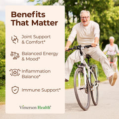 Vimerson Health ginger root capsules highlight natural vitality.