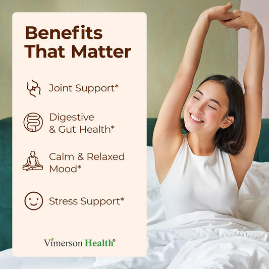 Vimerson Health ginger and turmeric bottle highlighting natural pairing