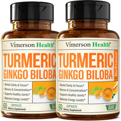 Vimerson Health ginkgo-biloba-turmeric bottle front for focus support