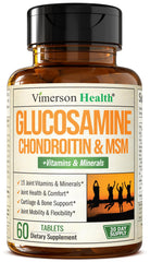 Vimerson Health glucosamine bottle cap shows daily joint support use