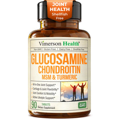 Vimerson Health glucosamine-chondroitin-msm bottle with 90 tablets for joint support.