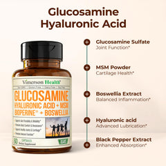 Vimerson Health hyaluronic acid joint lubrication focus on bottle