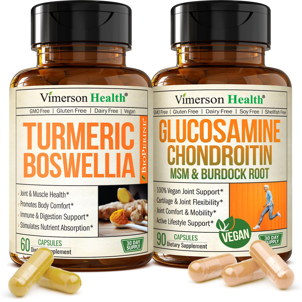 Vimerson Health Joint Support turmeric-boswellia bottle for daily mobility support