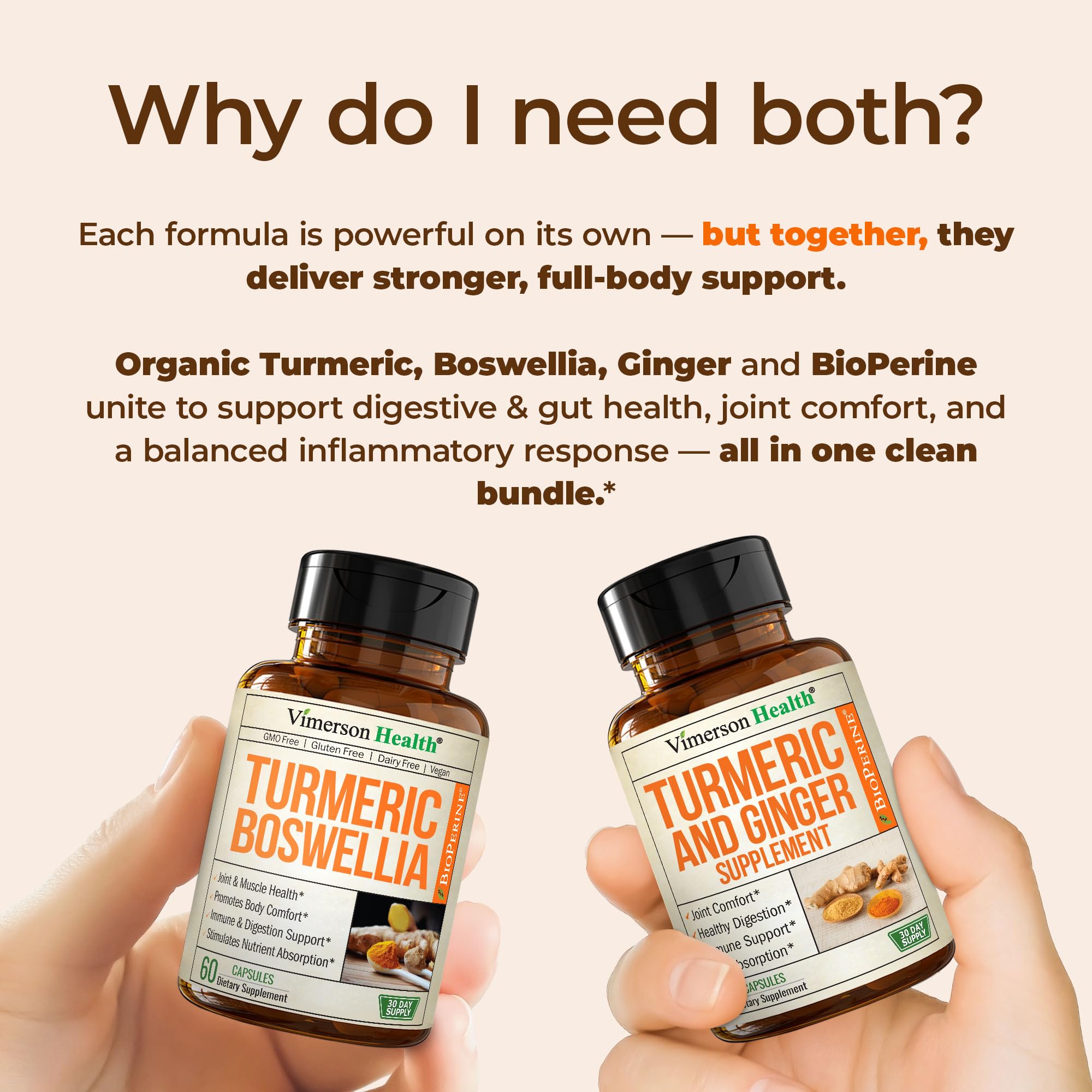Vimerson Health label-closeup shows safe, vegan, and allergen-free formula.