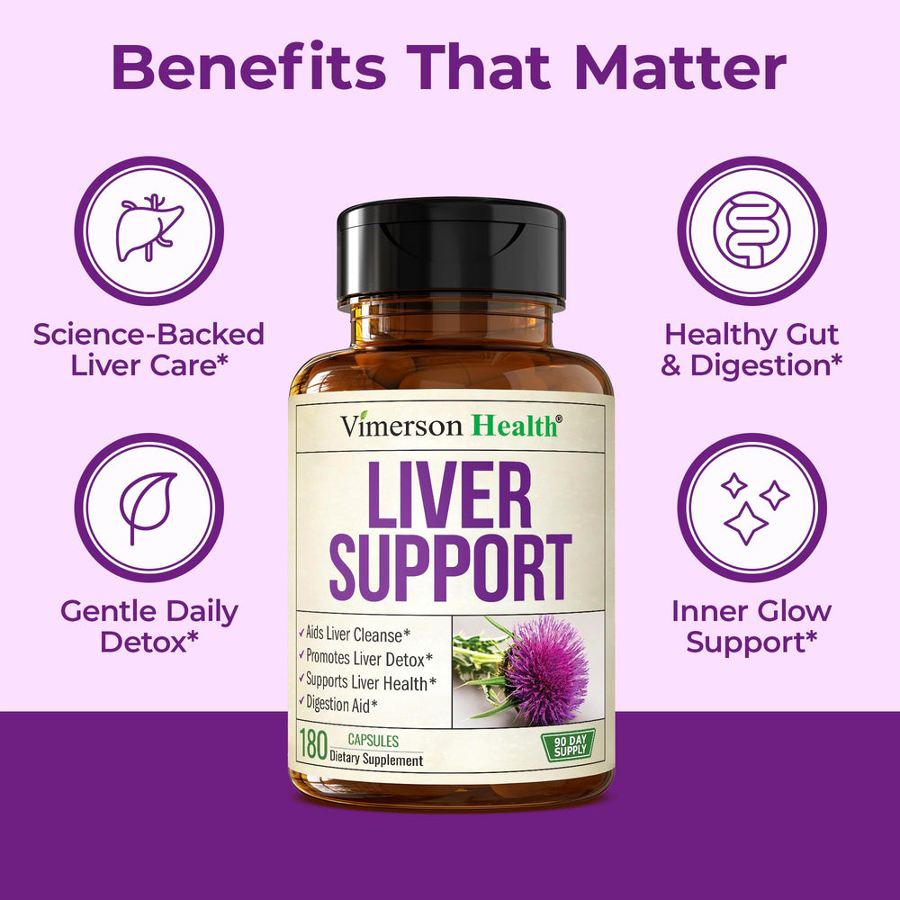 Vimerson Health milk thistle artichoke dandelion blend in capsules for liver support