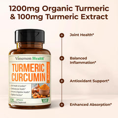 Vimerson Health organic turmeric powder and extract natural sourcing