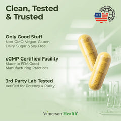 Vimerson Health packaging on table highlighting convenient daily use