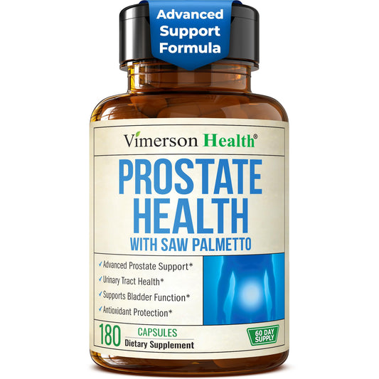 Vimerson Health Prostate Health bottle front showing daily support for urinary comfort