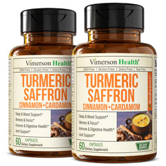 Vimerson Health saffron supplements jar label highlighting mood and eye health