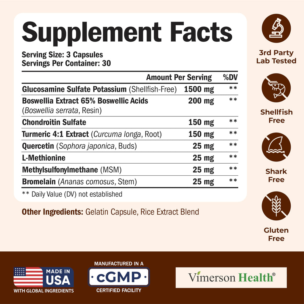 Vimerson Health turmeric-curcumin blend suggests anti-inflammatory support for workouts.