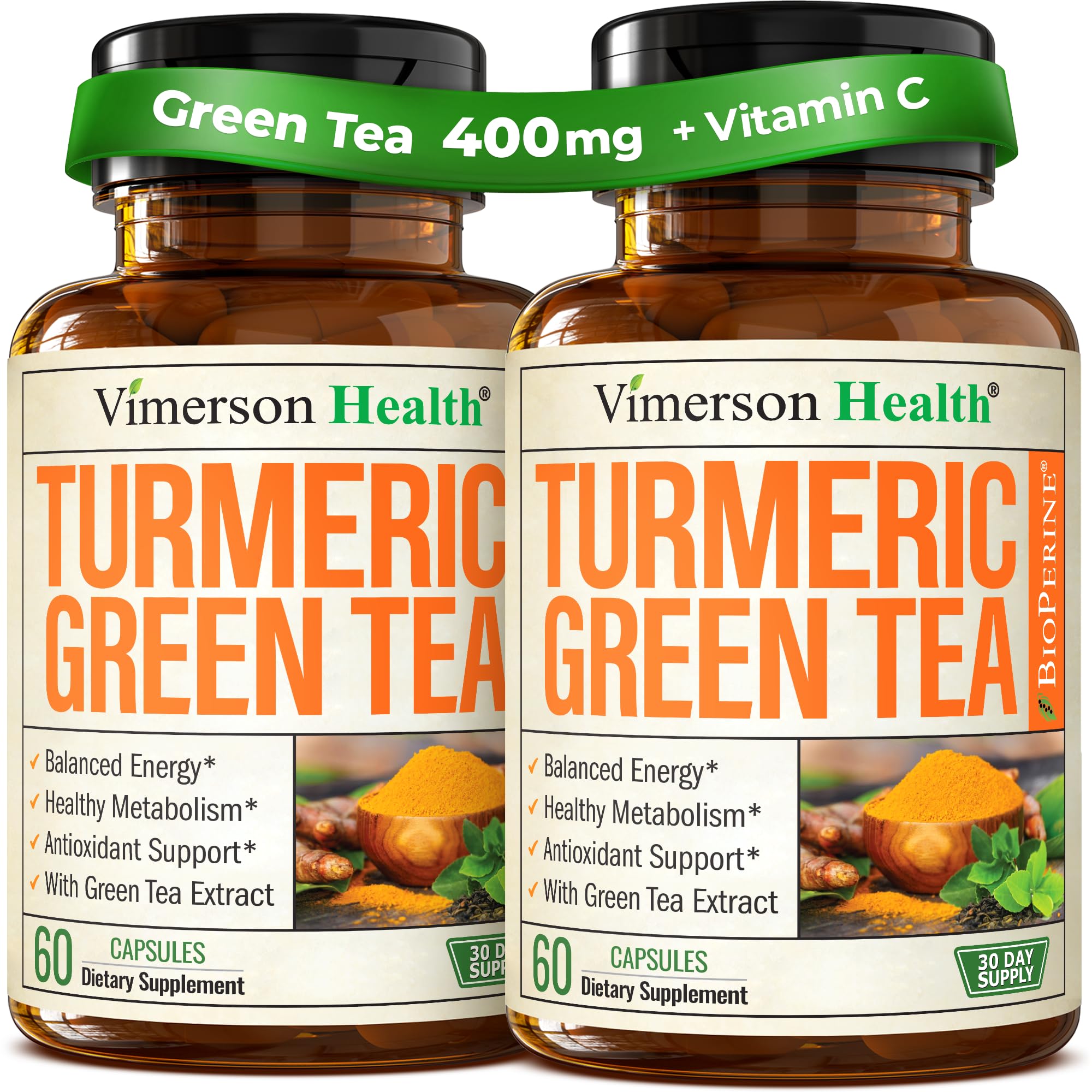 Vimerson Health Turmeric Curcumin bottle front view supports daily joint comfort