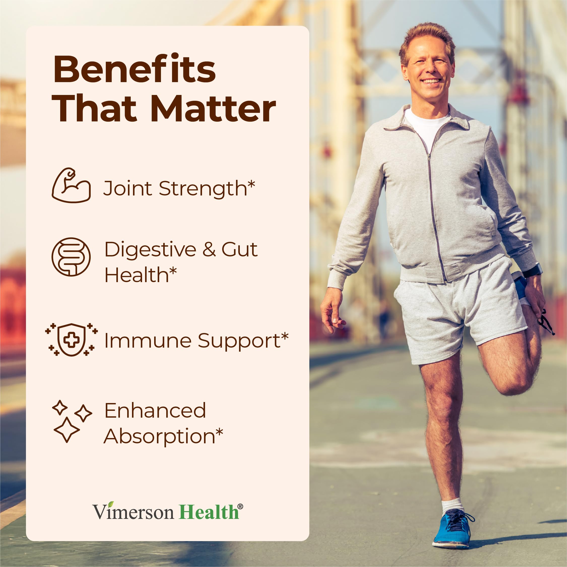 Vimerson Health turmeric-curcumin capsules arranged for daily wellness routine.