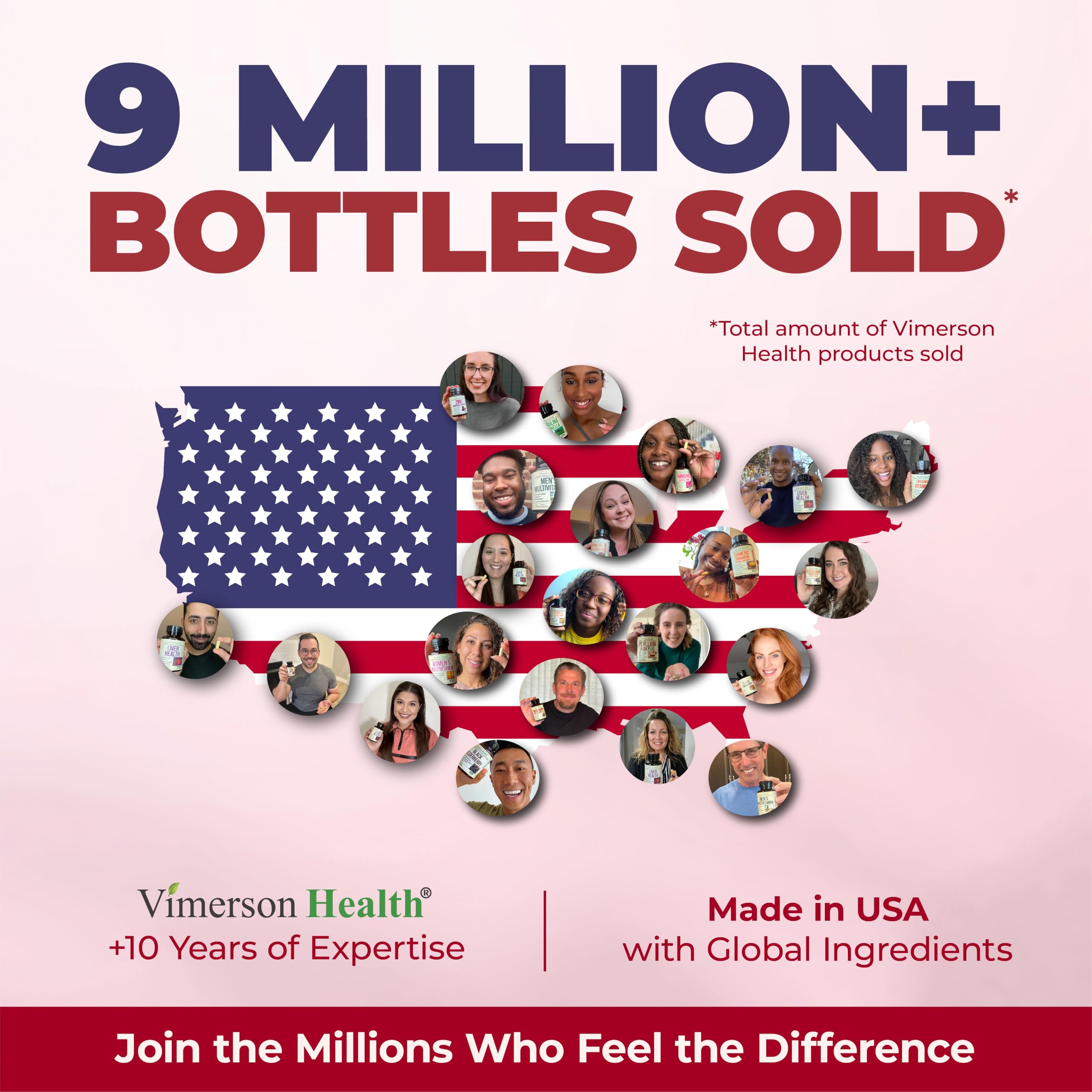 Vimerson Health USA-made facility label indicating rigorous quality manufacturing practices
