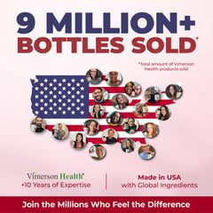Vimerson Health USA-made facility label indicating rigorous quality manufacturing practices