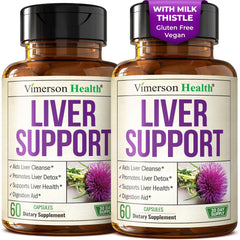 Vimerson Health Vegan Liver Cleanse bottle front view for daily liver support.
