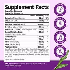 Vimerson Health vegan liver cleanse capsules dispensing for easy daily use.