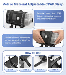 VIMZPER CPAP solid metal design resists rust for durable bedside organization.