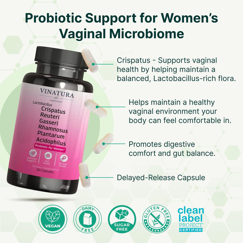 VINATURA delayed-release capsules for targeted gut delivery and steady support