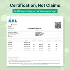 VINATURA Duckweed Powder bottle label emphasizing a clean, allergen-friendly formula.