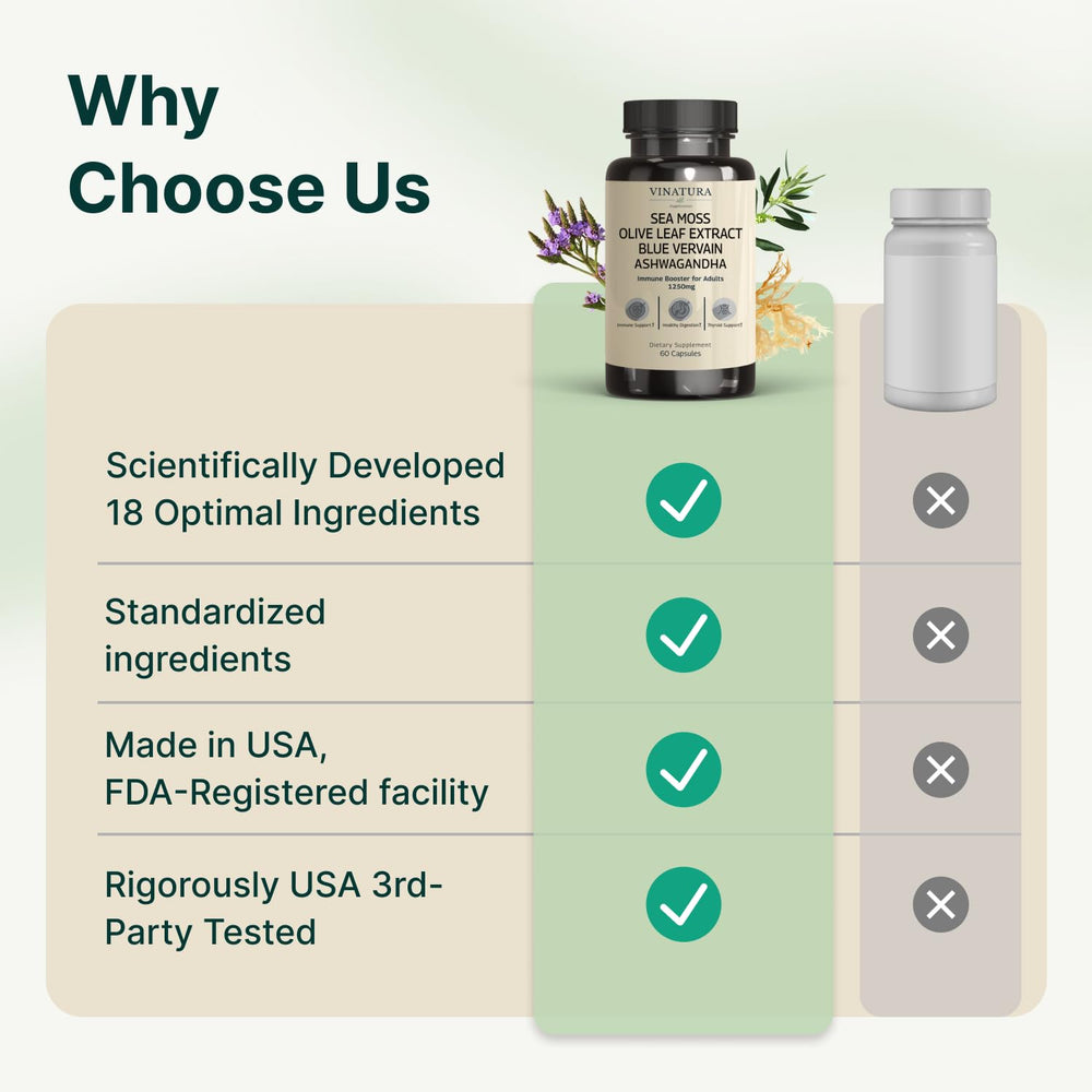 VINATURA Echinacea and Elderberry capsules for seasonal support