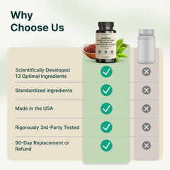 VINATURA ingredients panel featuring EGCG and green tea extract