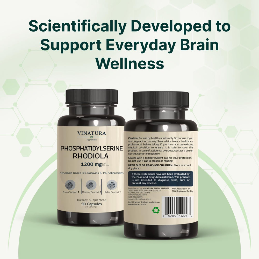 VINATURA label text clarity showing easy-to-read dosage information.