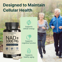 VINATURA NAD+ 1000mg capsules suitable for easy daily dosing