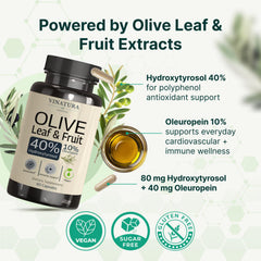 VINATURA Olive leaf extract 10% Oleuropein – standardized capsule for consistent bioavailability