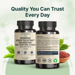 VINATURA vegan allergen-free label for soy, dairy, and nut-free claim