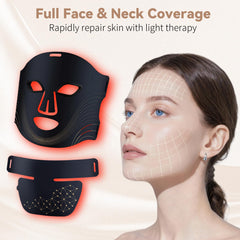 VINCAOR LED mask made with skin-friendly food-grade silicone and ABS