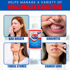 Vince Gum & Mouth Care fresh smile after use for post-oral-care confidence.