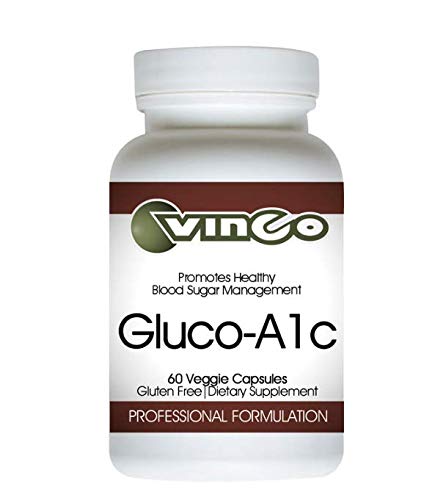 Vinco Glukokine bottle showcasing 60 tabs for daily, potential support of healthy blood sugar management.